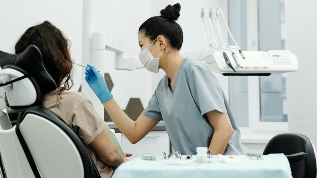 Dentist with a Patient